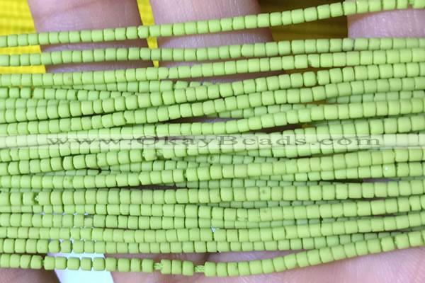 CRB5519 15 inches 2*2mm heishi synthetic turquoise beads wholesale