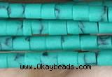 CRB5523 15 inches 2*2mm heishi synthetic turquoise beads wholesale