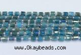 CRB5600 15.5 inches 5mm - 6mm faceted tyre apatite beads