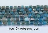 CRB5601 15.5 inches 7mm - 8mm faceted tyre apatite beads