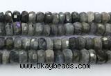 CRB5622 15.5 inches 7*11mm - 8*12mm faceted rondelle labradorite beads