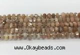 CRB5651 15.5 inches 5*8mm-6*10mm faceted rondelle moonstone beads wholesale