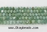 CRB5658 15.5 inches 6*10mm-7*11mm faceted rondelle jade beads wholesale