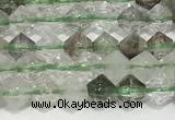 CRB5688 15 inches 4*4mm green lodalited beads wholesale