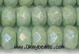 CRB5706 15 inches 5*8mm faceted rondelle AB-color jade beads