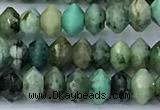 CRB5749 15 inches 2*3mm faceted African turquoise beads