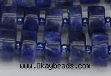 CRB640 15.5 inches 6*12mm tyre sodalite gemstone beads