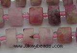 CRB657 15.5 inches 5*8mm tyre pink tourmaline gemstone beads