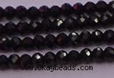 CRB705 15.5 inches 2*3mm faceted rondelle black spinel beads