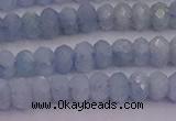 CRB710 15.5 inches 2.5*4mm faceted rondelle aquamarine beads