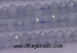 CRB711 15.5 inches 2.5*4mm faceted rondelle aquamarine beads