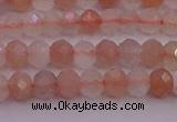 CRB715 15.5 inches 3*4mm faceted rondelle rainbow moonstone beads