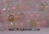 CRB716 15.5 inches 2.5*4mm faceted rondelle morganite beads