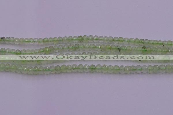 CRB723 15.5 inches 2.5*4mm faceted rondelle prehnite gemstone beads