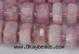 CRB827 15.5 inches 7*12mm faceted rondelle kunzite beads