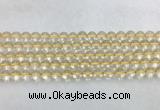 CRBS06 15 inches 6mm round citrine gemstone beads wholesale CRBS06 15 inches 6mm round citrine gemstone beads wholesale