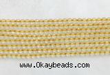 CRBS15 15 inches 4mm faceted round citrine beads wholesale CRBS15 15 inches 4mm faceted round citrine beads wholesale