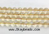 CRBS21 15 inches 16mm faceted round citrine beads wholesale CRBS21 15 inches 16mm faceted round citrine beads wholesale