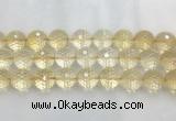 CRBS22 15 inches 18mm faceted round citrine beads wholesale CRBS22 15 inches 18mm faceted round citrine beads wholesale