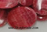 CRC09 16 inches 30*40mm oval rhodochrosite gemstone beads wholesale