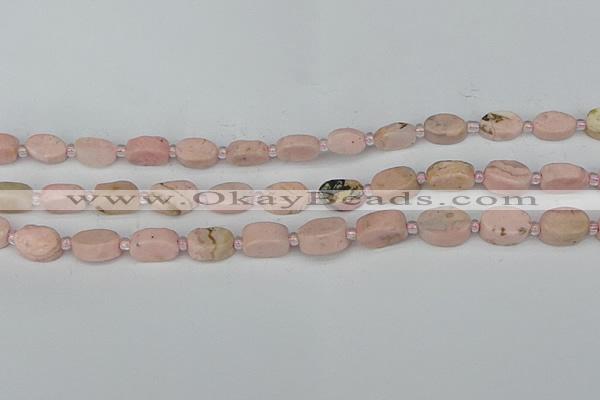 CRC1010 15.5 inches 8*10mm oval rhodochrosite gemstone beads