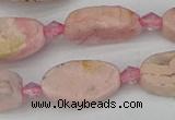 CRC1011 15.5 inches 8*16mm oval rhodochrosite gemstone beads