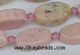 CRC1012 15.5 inches 10*18mm oval rhodochrosite gemstone beads