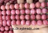 CRC1051 15.5 inches 12mm round rhodochrosite beads wholesale