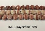 CRC1070 15.5 inches 20mm flat round rhodochrosite beads