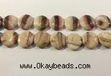 CRC1071 15.5 inches 25mm flat round rhodochrosite beads