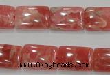 CRC108 15.5 inches 13*18mm rectangle natural argentina rhodochrosite beads