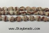 CRC1083 15.5 inches 15*20mm flat teardrop rhodochrosite beads