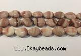 CRC1087 15.5 inches 18*25mm flat teardrop rhodochrosite beads