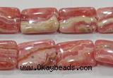 CRC109 15.5 inches 15*20mm rectangle natural argentina rhodochrosite beads