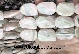 CRC1167 20*28mm - 22*30mm twisted & faceted freeform rhodochrosite beads