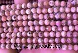 CRC1171 15.5 inches 6mm faceted round rhodochrosite gemstone beads