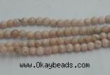 CRC150 15.5 inches 3.5mm round Argentina rhodochrosite beads