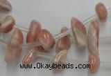 CRC159 15.5 inches 3*6mm - 5*12mm chips Argentina rhodochrosite beads