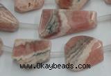 CRC160 15.5 inches 8*10mm - 13*20mm nuggets Argentina rhodochrosite beads