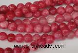 CRC18 15.5 inches 6mm round dyed rhodochrosite gemstone beads