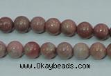 CRC202 16 inches 8mm round rhodochrosite gemstone beads wholesale