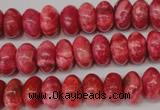 CRC21 15.5 inches 7*11mm rondelle dyed rhodochrosite gemstone beads