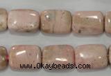 CRC304 15.5 inches 12*16mm rectangle Peru rhodochrosite beads