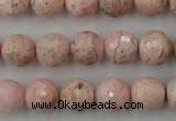 CRC456 15.5 inches 16mm faceted round Argentina rhodochrosite beads