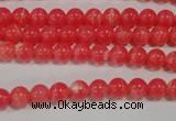 CRC501 15.5 inches 6mm round synthetic rhodochrosite beads