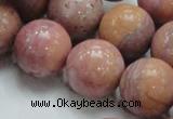 CRC56 15.5 inches 20mm round rhodochrosite gemstone beads wholesale