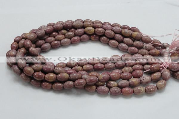 CRC66 15.5 inches 10*14mm rice rhodochrosite gemstone beads