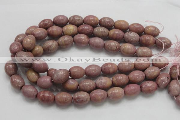 CRC68 15.5 inches 15*20mm rice rhodochrosite gemstone beads