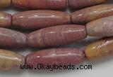 CRC69 15.5 inches 10*30mm rice rhodochrosite gemstone beads