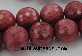 CRC806 15.5 inches 16mm faceted round Brazilian rhodochrosite beads